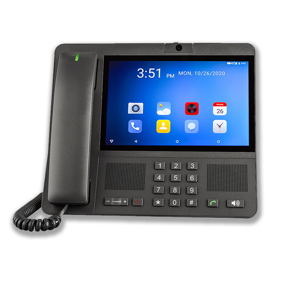 Broadsis Android Telephone 4G Landline Phone with 8-Inch Touch Screen, SIM Support, Android 11